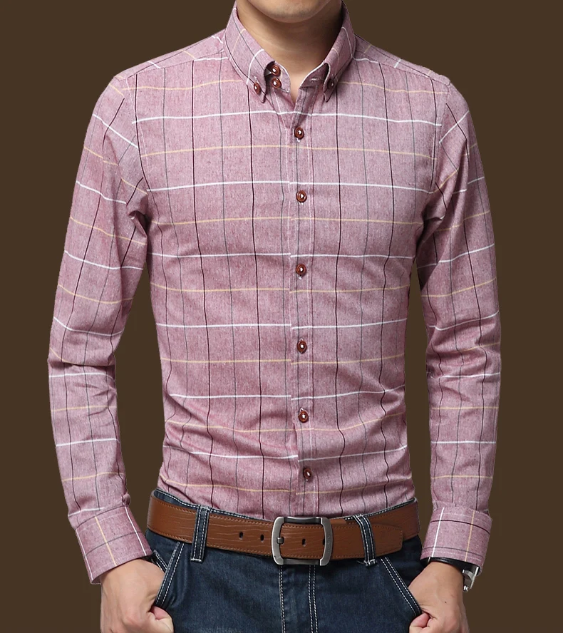 Plus Size Shirts New 2016 Spring Casual Men Shirt Cotton Linen Mens