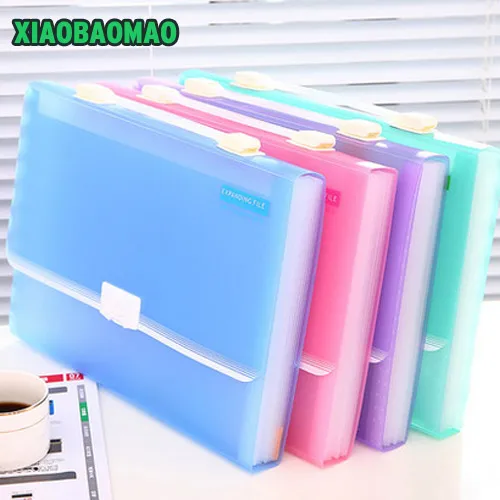 

Matte PP 12 layer A4 Pastas File Folder Document Filing Bag Stationery Bag Expanding Wallet A4 Folder for Documents Fichario