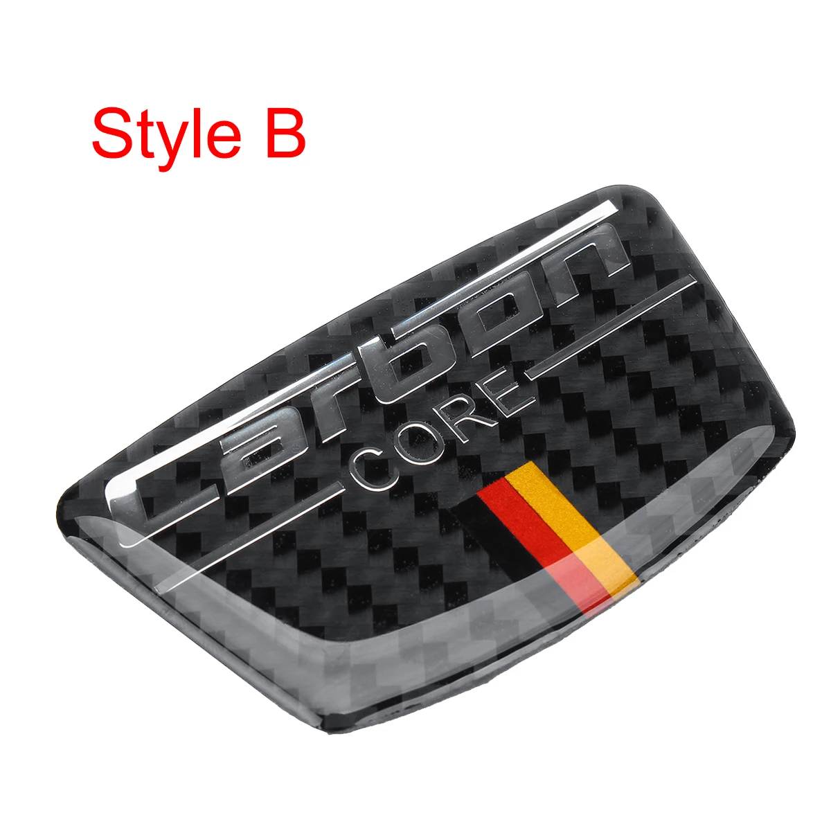 Наклейки Эмблемы автомобилей B колонки двери бампер углеродного волокна наклейка для Mercedes Benz C Класс W205 C180 C200 C300 GLC - Название цвета: B