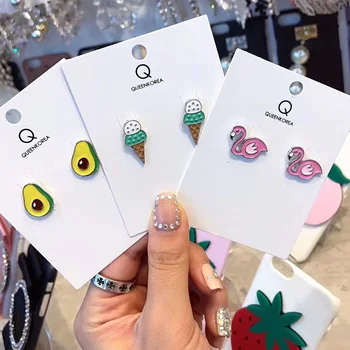 

Fancy&Fantasy Women Fruit Earrings Fashion Alloy Cute Pineapple Stud Earrings for Women Girls Weddings Party Gift Ear Jewelry