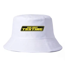 Альбом ASAP ROCKY тестирование ведро Шапки Для женщин рыбак шляпа летнее солнце Кепки harajuku модные поп Для мужчин Панама