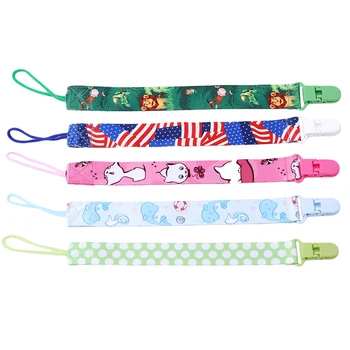 

Baby Care Pacifiers Nipples Clip Chain Infant Child Cuddly Plush Soother Chain Chupetas Animal Dummy Holder Para Bebe Teether