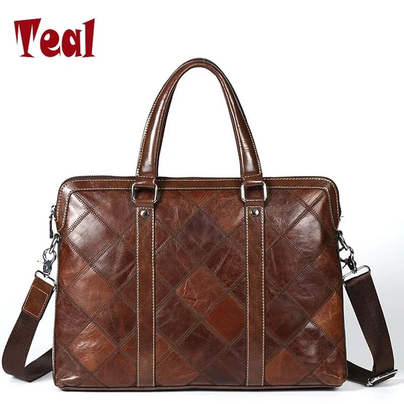 Men Business Bags Genuine Leather Briefcases Bag Luxury Brands Desinger