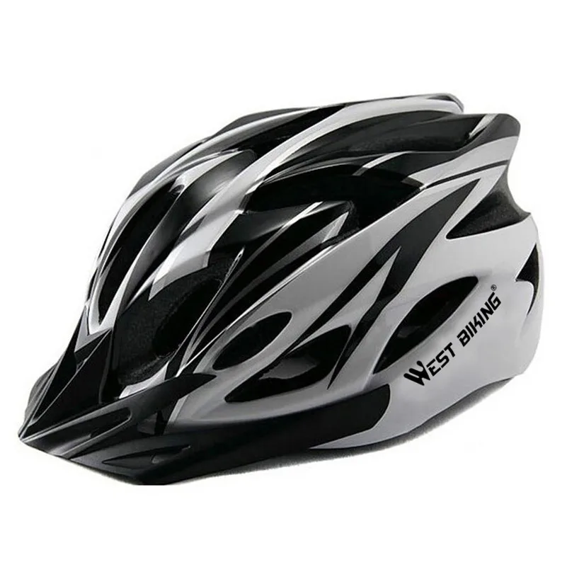 WEST BIKING велосипед шлем MTB Road модель обновления Trinity двойной Применение велосипедный, EPS+ PC велосипед Регулируемый микро козырек шлема внутри Pad - Цвет: Black
