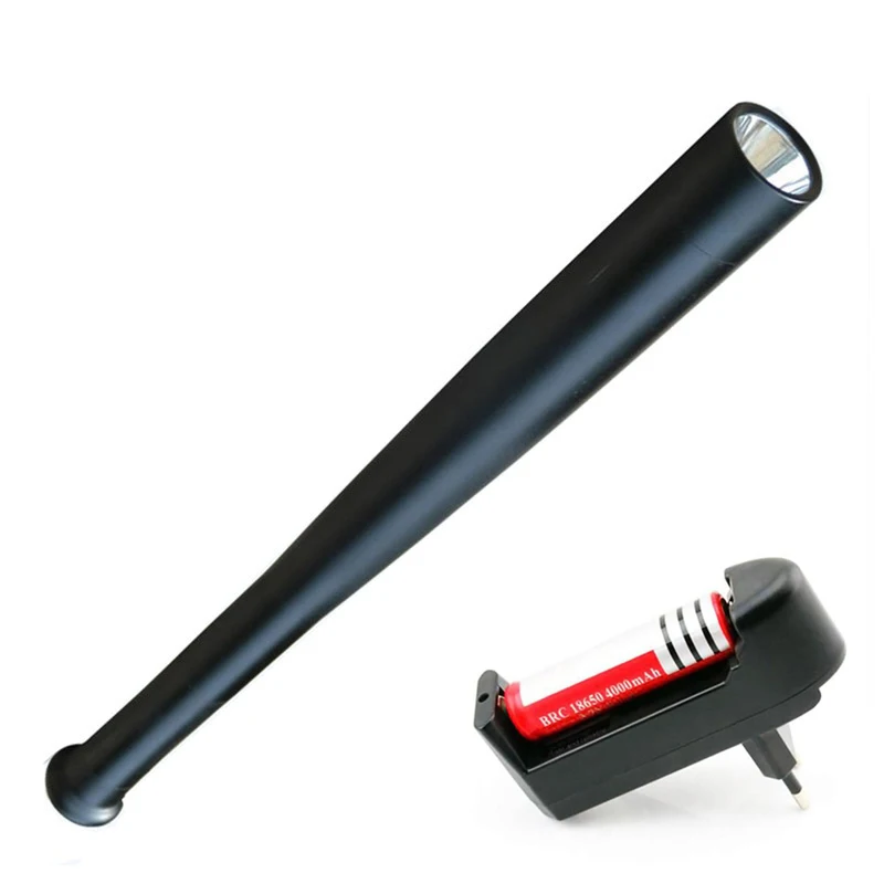 LED Flashlight Self Defense Baseball Bat Torch 2000Lumens Light Q5 Lamp