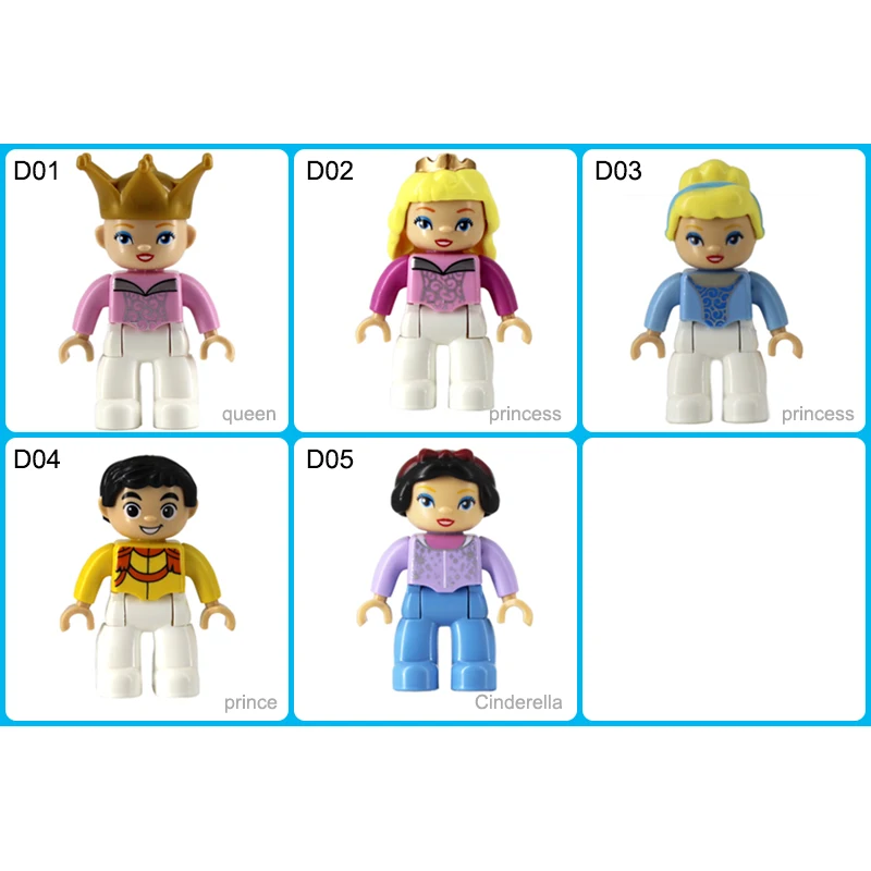 Строительные блоки персонажи серии family фигурки совместим с Duplo кирпичи Duplo совместимые фигурки пластиковые игрушки Детский подарок