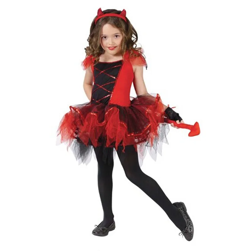 

Christmas Cosplay Fantasia Carnival fancy dress halloween costume for kids princess cat witch vampire girls children kid tutu