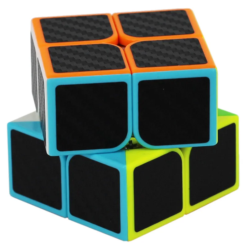ZCUBE наклейка из углеродного волокна скорость 2x2 магический куб Magico 2x2x2