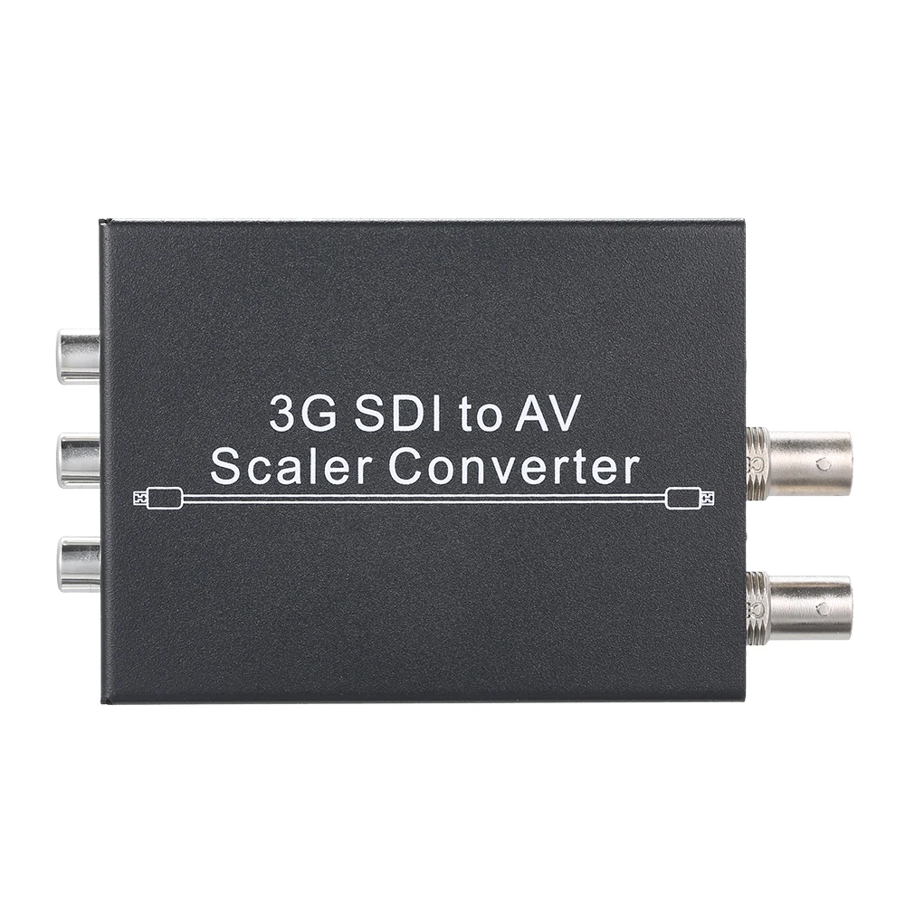 

3G SDI to AV Scaler Converter SDI Loop Output 2.970 Gbit/s 3G/HD/SD HD SD L/R Analog Stereo Audio Converter