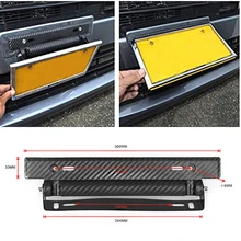 1 шт. Универсальный Гоночный карбоновый Регулируемый Номер автомобиля номерной знак рамка держатель Прямая