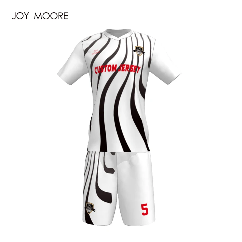 

2018 new design Men home away soccer jersey set custom any colors soft fabric football uniforms