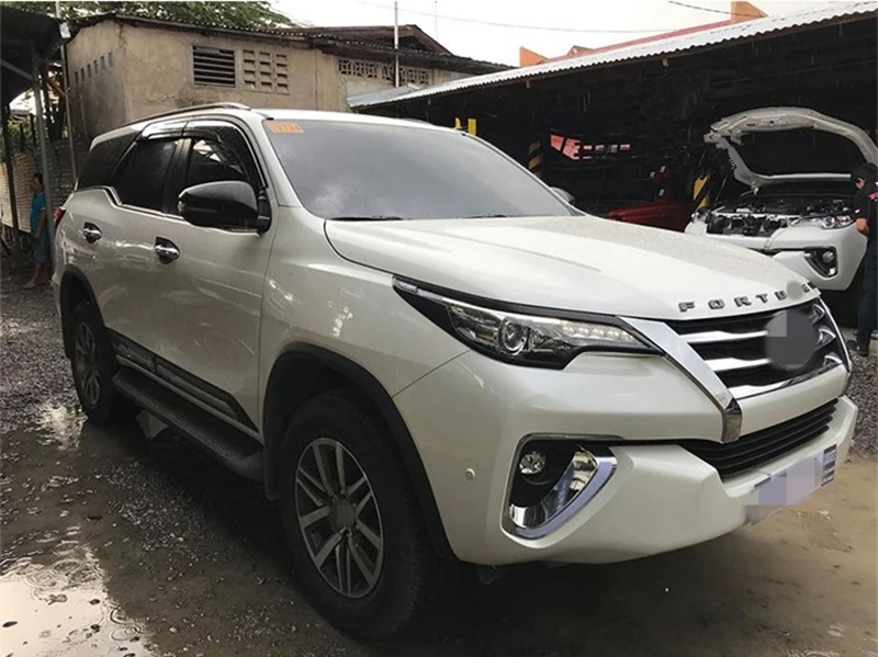 DIY Автомобиль 3D текст для Fortuner нержавеющей фиксированные буквы капот эмблема хром логотип значок стикер VIP для Toyota Fortuner