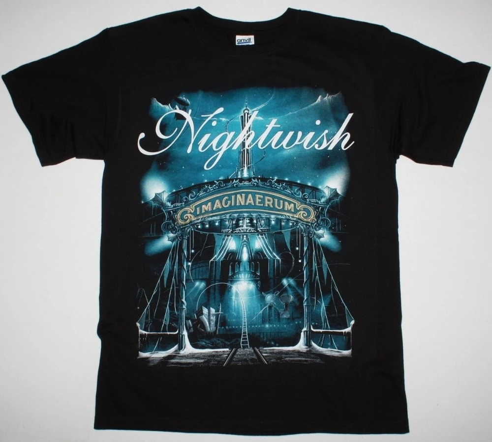 Хлопковые рубашки 2018 NIGHTWISH imagnaerum 2011 SYMPHONIC EPICA XANDRIA TARJA Новая черная футболка