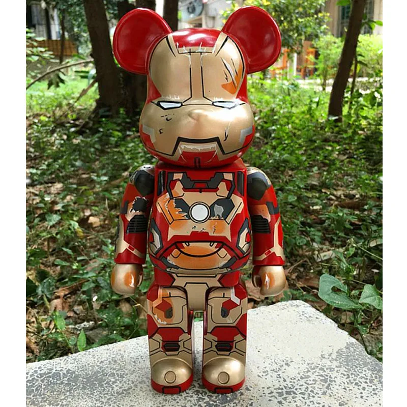 

Avengers:Infinity War Tony Stark Iron Man OriginalFake Be@rBrick MEDICOM BFF Gloomy Model Toy 400% 11 Inches S226