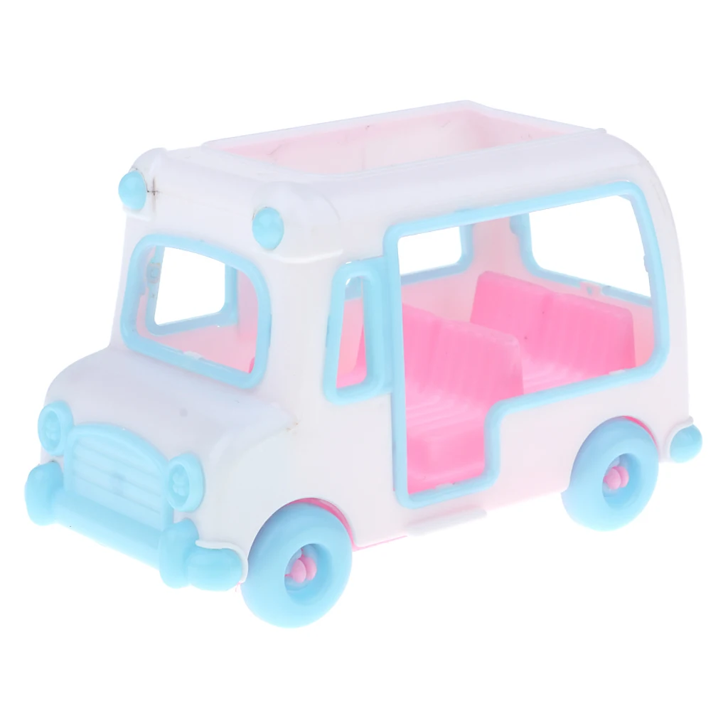 Cute Mini Private Car Electric Car Model Dolls House Miniature Accessory For   Little Sister for Kelly Doll Toy