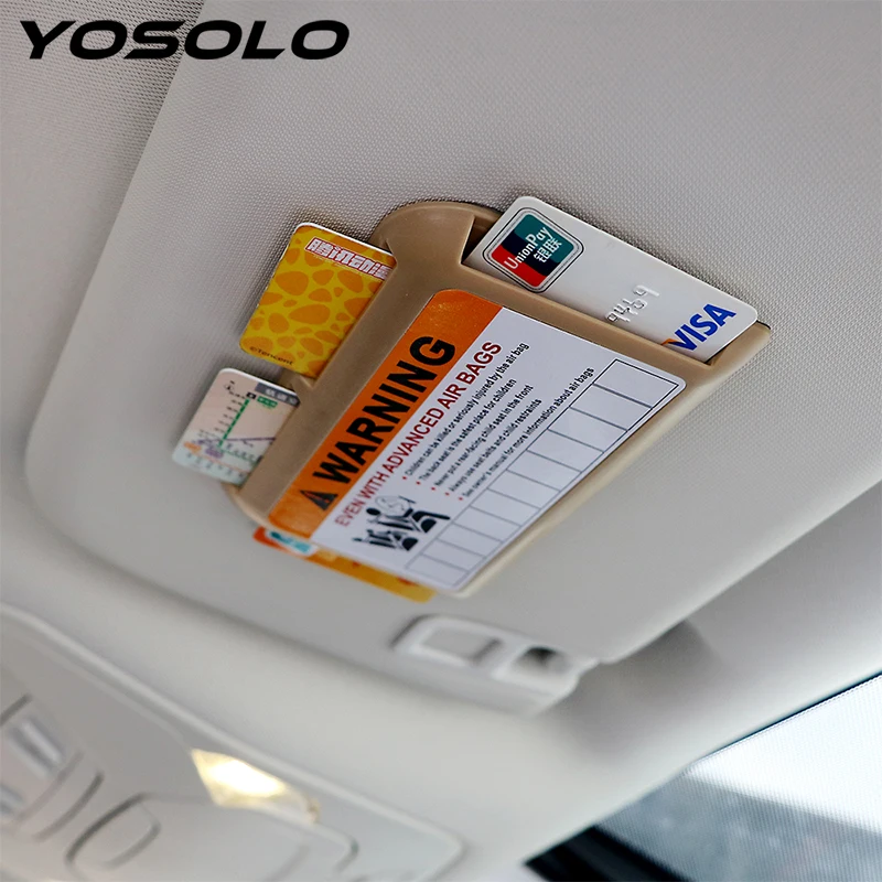 YOSOLO Temporary Parking Phone Number Car Parking Card Holder High-speed IC Card Clip Universal Car Visor Clip Organizer Storage YOSOLO Temporary Parking Phone Number Car Parking Card Holder High-speed IC Card Clip Universal Car Visor Clip Organizer Storage