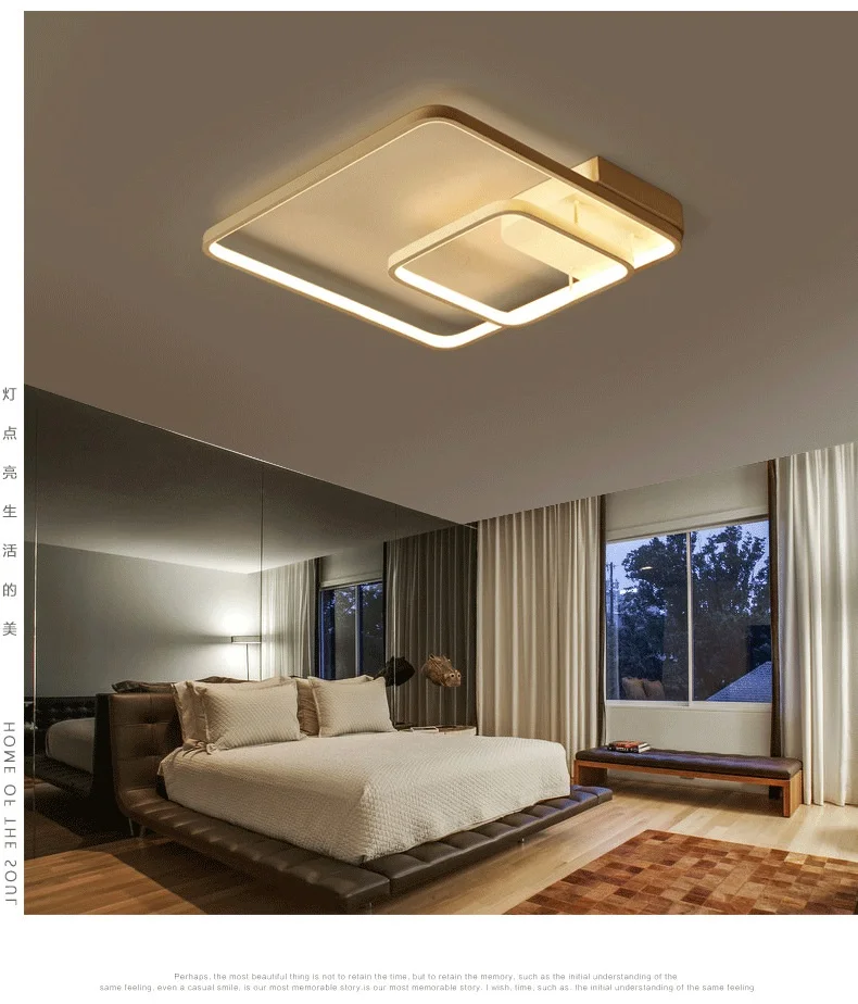 modern led ceiling lights for living room bedroom minimalist square ceiling lamp 5