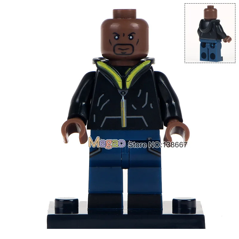 

Building Blocks Single Sale WM432 Power-Man Spiderman Luck Cage With The Skin As Marvel Super Heroes Bricks Children Toys