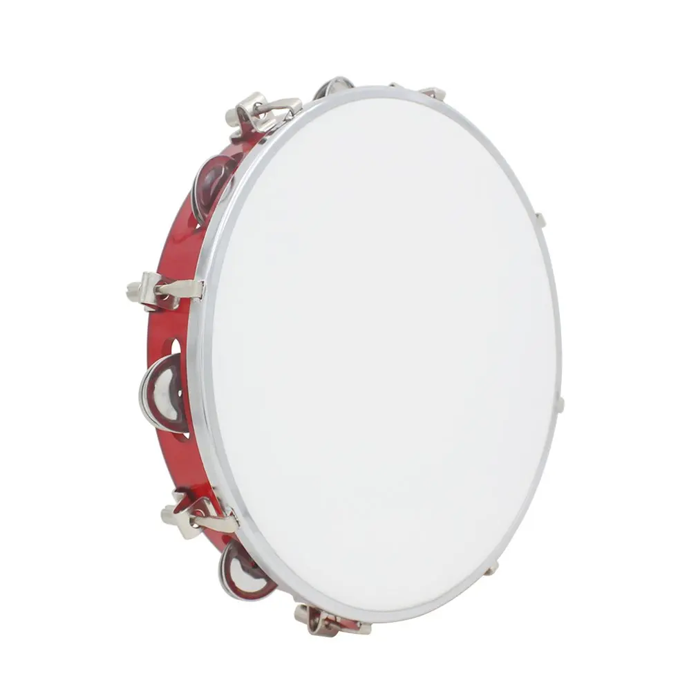 10 &quotБубен Капоэйра кожаный барабан Pandeiro Samba Tamborine Precussion музыкальный инструмент