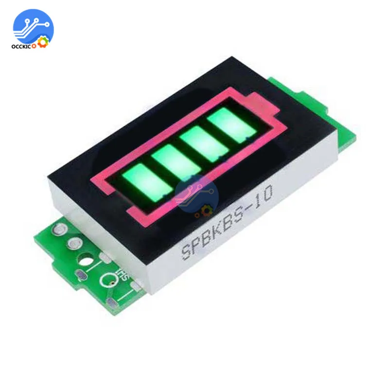 

18650 Lithium Battery Capacity Indicator Module BMS 1S 2S 3S 4S 6S 7S Green Backlight Display Lifepo4 Charger Accessory