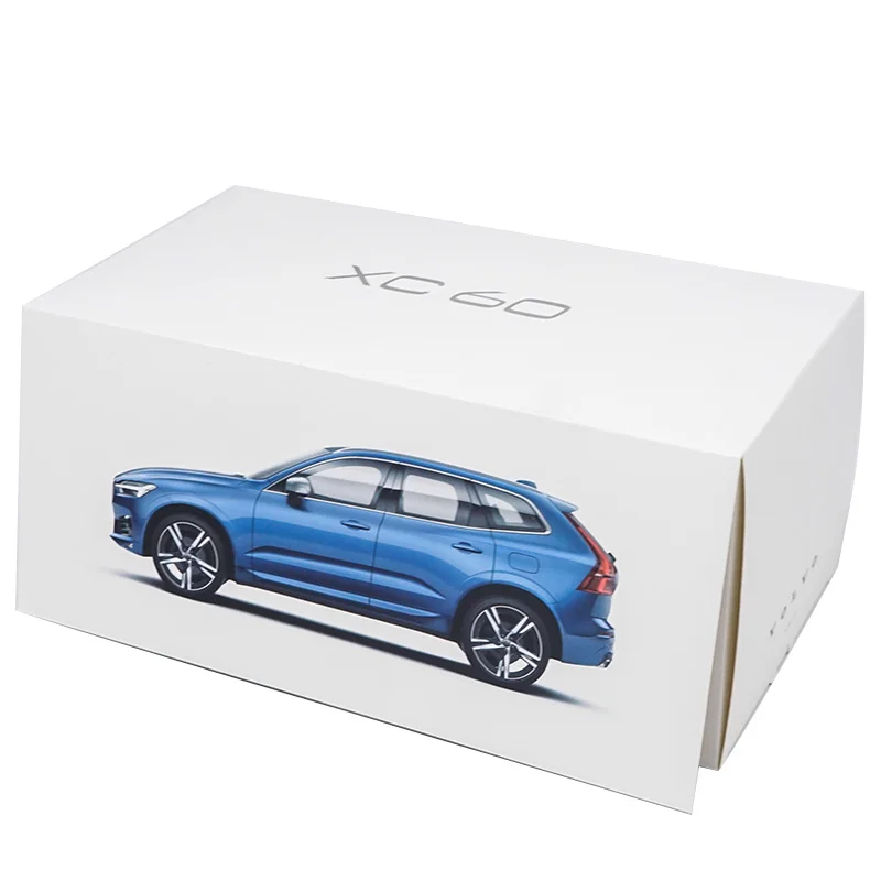 1/18 все новые Volvo XC60 T5 AWD спортивной секции SUV литая модель автомобиля модель внедорожника синий Оригинальная коробка Коллекционная модель