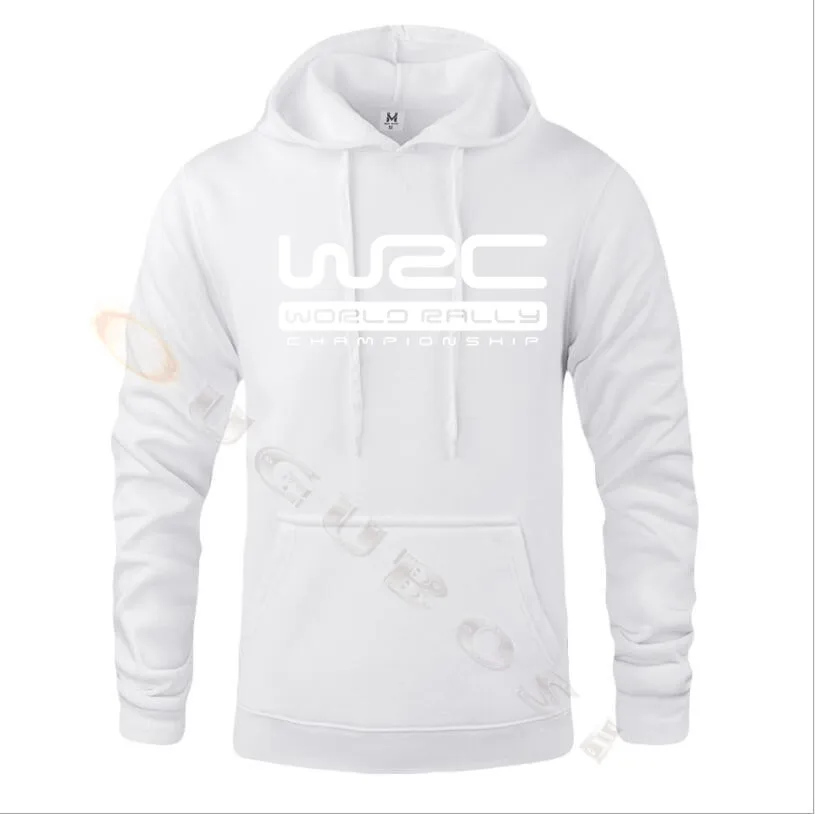 Мужская черная толстовка с капюшоном логотипом чемпионата мира ралли WRC