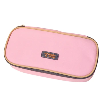 

2018 Big Capacity Multifunction Canvas Pencil Case Bag Storage Organizer Pencil Case Kids pencil bag cute stationary A20