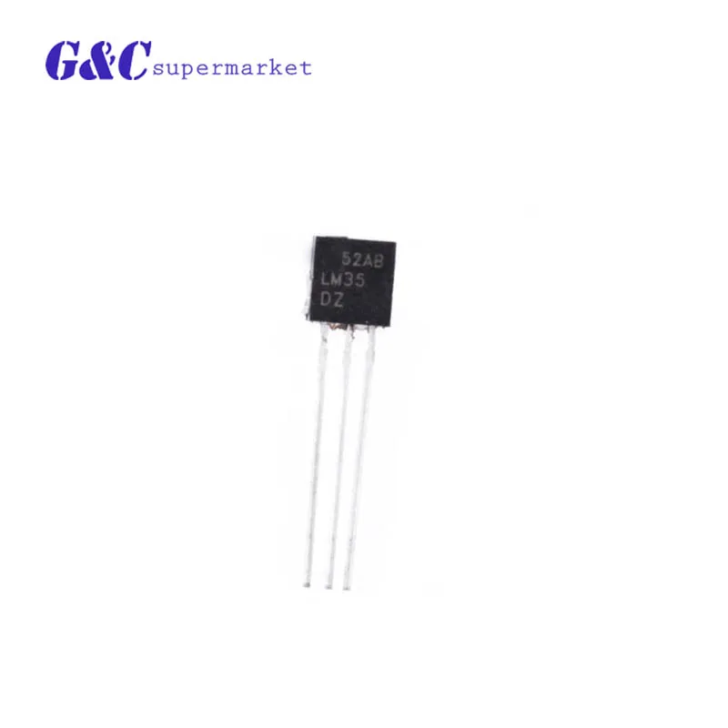 

5pcs LM35DZ TO-92 LM35 Precision Centigrade Temperature Sensor For IC Low Impedance