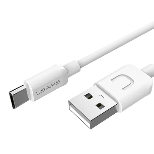 USAMS кабель для передачи данных для Android Xiaomi Micro USB Max 2A Быстрый зарядный кабель для передачи данных для samsung Microusb для синхронизации данных Зарядное устройство кабель 10 шт./упак - Цвет: White