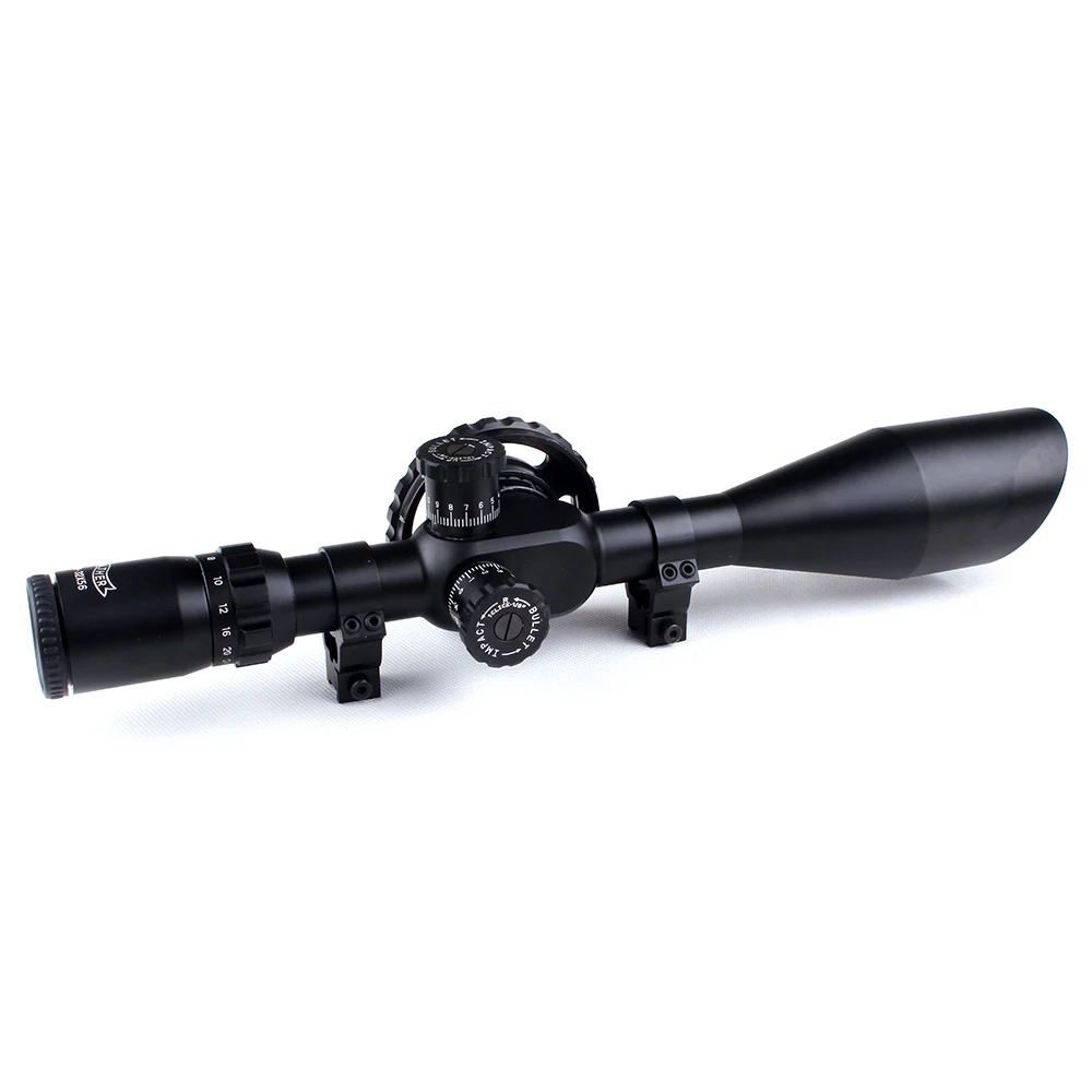 WALTHER FT 8-32X56 Hunting Riflescopes Mil Dot Reticle Large Side Wheel Parallax Adjustment Shooting Scope with Dovetail Rings (4)