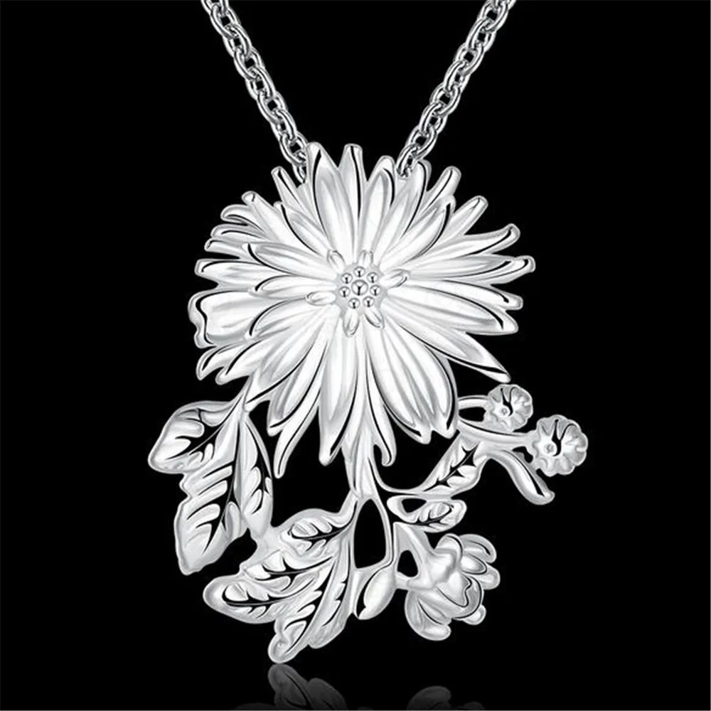 lotus sterling silver necklace
