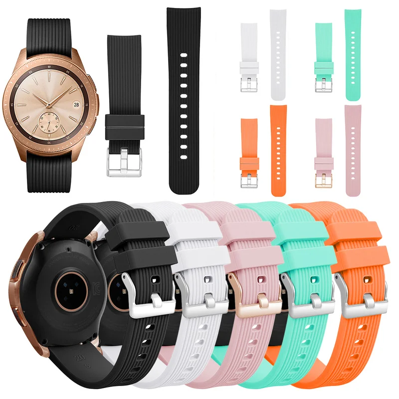 Силиконовый ремешок для наручных часов Samsung Galaxy Watch силиконовый спортивных