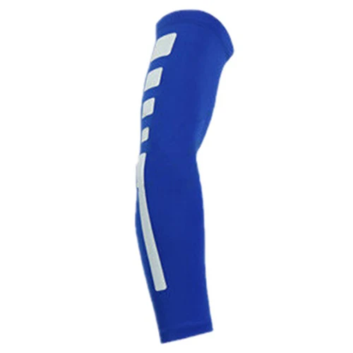 

Sport Length Elbow Pads Arm Warmers Pad Long Arm Sleeve Support Basketball Sports Armband Running(blue XL)