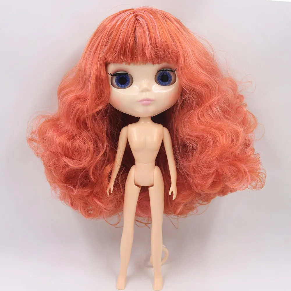 ICY Nude Factory Blyth Кукла № BL12072369 красный микс оранжевые волосы с челкой Licca Body