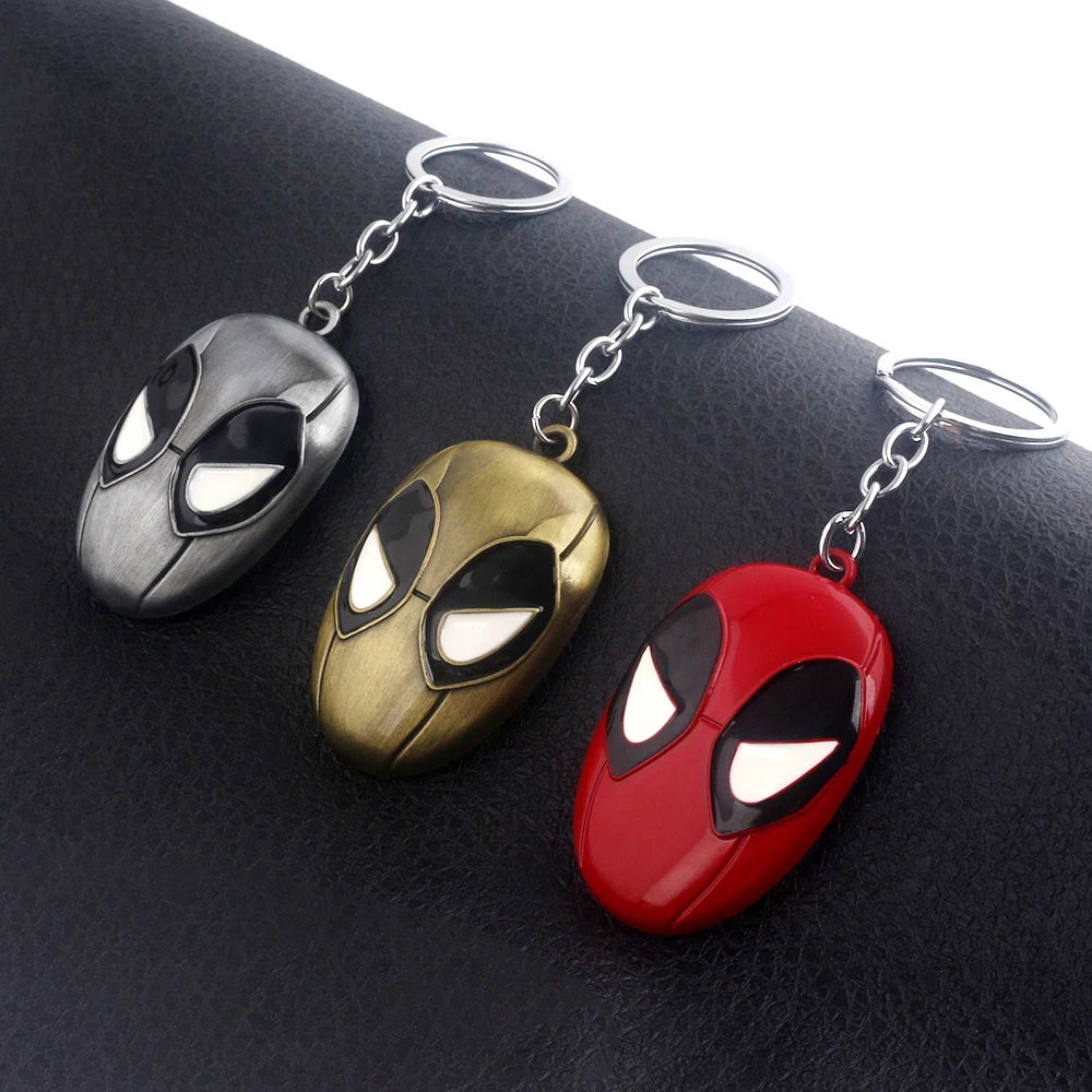

SG Dropshipping Jewelry Deadpool Keychain Deadpool Mask Bottle Opener Double Knife Holder Metal Keyring Bar Tools Souvenir Gift