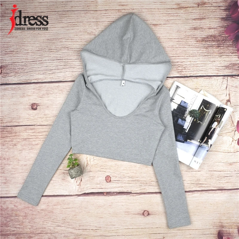 IDress Women Suit Outfit Two Piece Set Crop Top Legging Sweatpants Set Crop Hoodie Set Female Sweatshirt Pants Tracksuit Set (6)