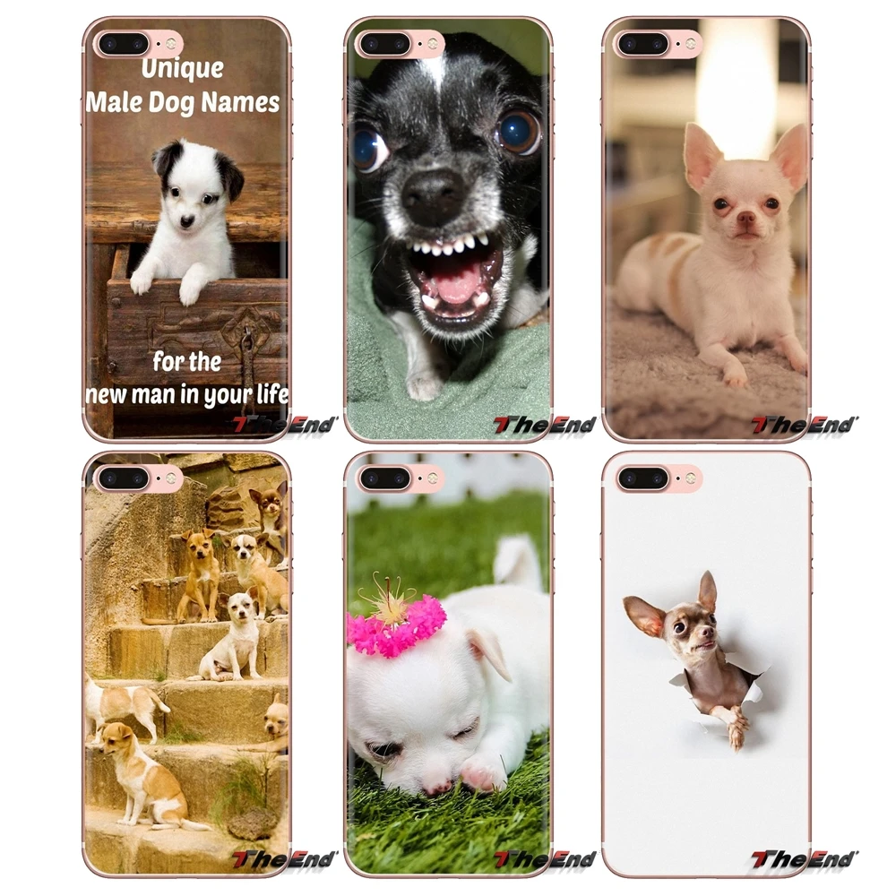For Huawei G7 G8 P7 P8 P9 P10 P20 P30 Lite Mini Pro P Smart Plus 2017 2018 2019 Transparent TPU Cases Covers Chihuahua dog puppy |
