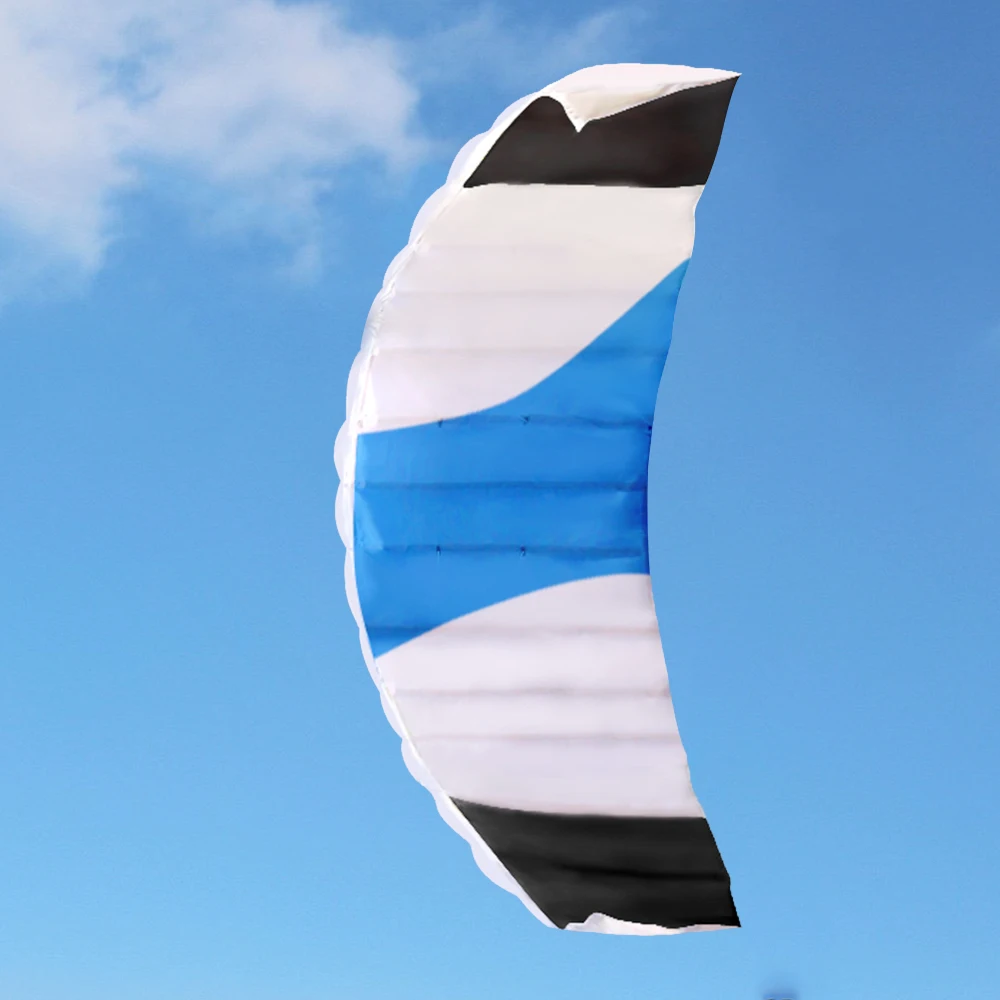Двойная линия парашютный воздушный змей летающие инструменты спортивный пляжный змей играющий Летающий открытый игрушки бескаркасная мягкая двойная линия 140x55 см/5" x 21