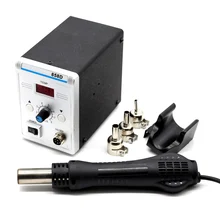 Фен пайка горячего воздуха 858D паяльная станция запайка паяльник 3 Bga Насадки VS 8858 8032 8018LCD