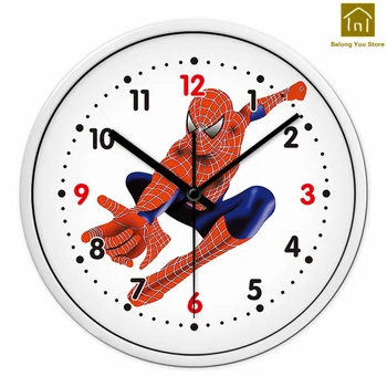 

Silent Mute Creative Living Room Clock Round Retro Modern Wooden Wall Clock Kitchen Wandklok Turntable Needles Clocks WKP117