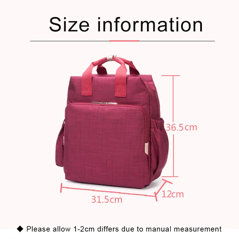 Diaper Bag Waterproof Mummy Backpack Large Capacity Maternity Travel Baby Nappy Bags Nursing Changing Bag Wet Bag (13)