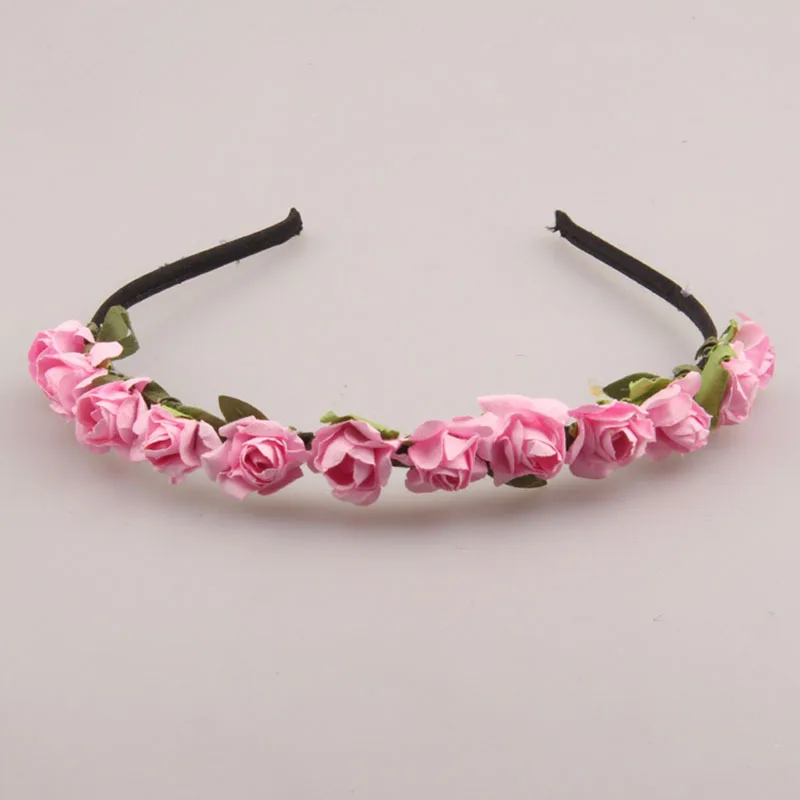 aliexpress com buy women flower head band floral wreath paper flower head wreath