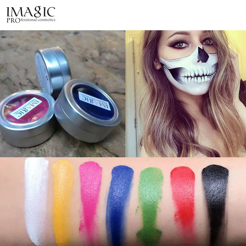 IMAGIC رسم على الوجه جي فلاش الوشم ألوان للوجه والجسم رسم زيتي فني هالوين زي حفلة تنكرية الجمال ماكياج رسم على الوجه أدوات IMAGIC رسم على الوجه جي فلاش الوشم ألوان للوجه والجسم رسم زيتي فني هالوين زي حفلة تنكرية الجمال ماكياج رسم على الوجه أدوات
