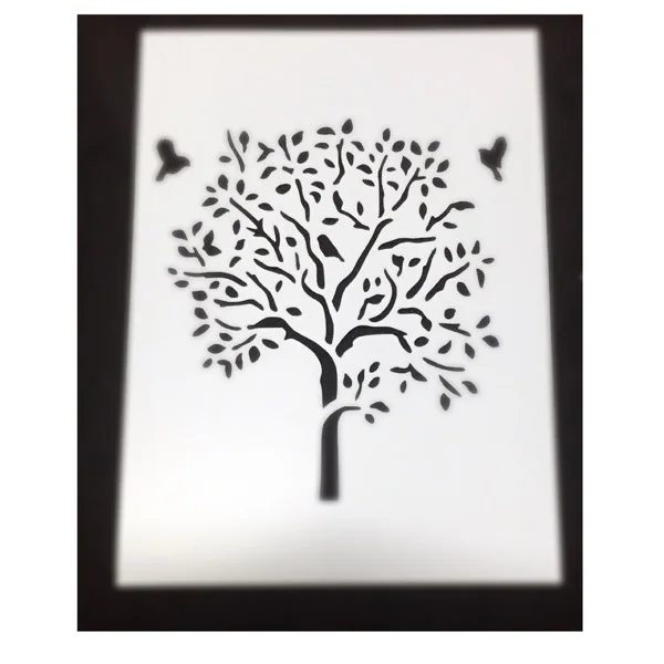 412 9 De Réductionoutil De Scrapbooking Arbre Et Oiseau Carte Album De Bricolage Masquage Peinture En Aérosol Modèle De Dessin Pochoirs Découpés