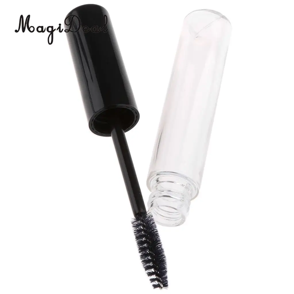 2 Pieces 10ml Mini Acrylic Empty Clear Lip Gloss Tube Lip Stick Bottle Container Lipgloss Tube Eyeliner Eyelash Split Bottle