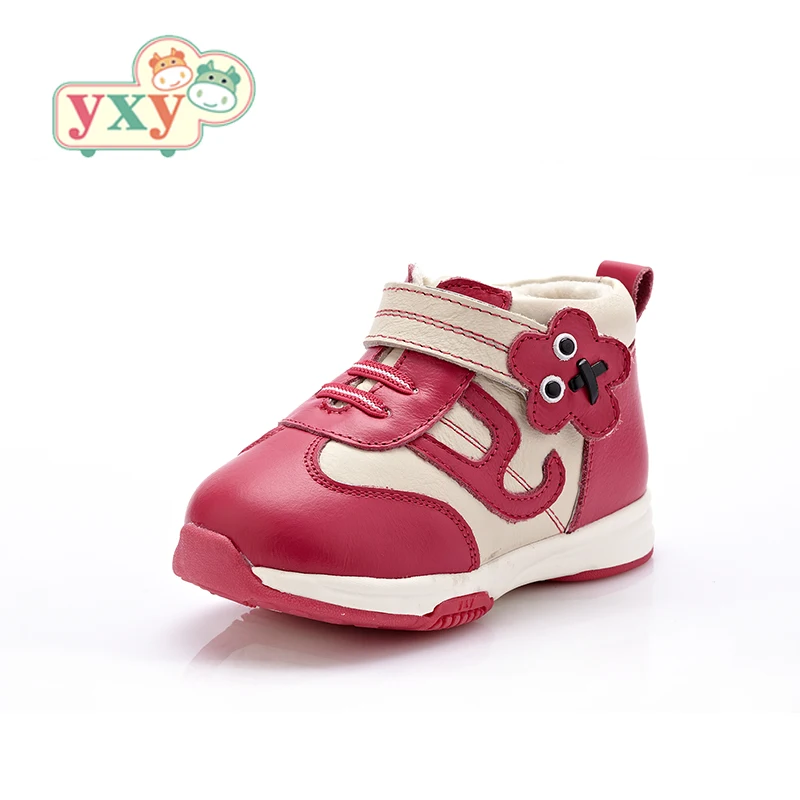 YXY brand 2019 winter kids boy girls function casual shoes Genuine Leather running children girls boys Breathable cotton shoes