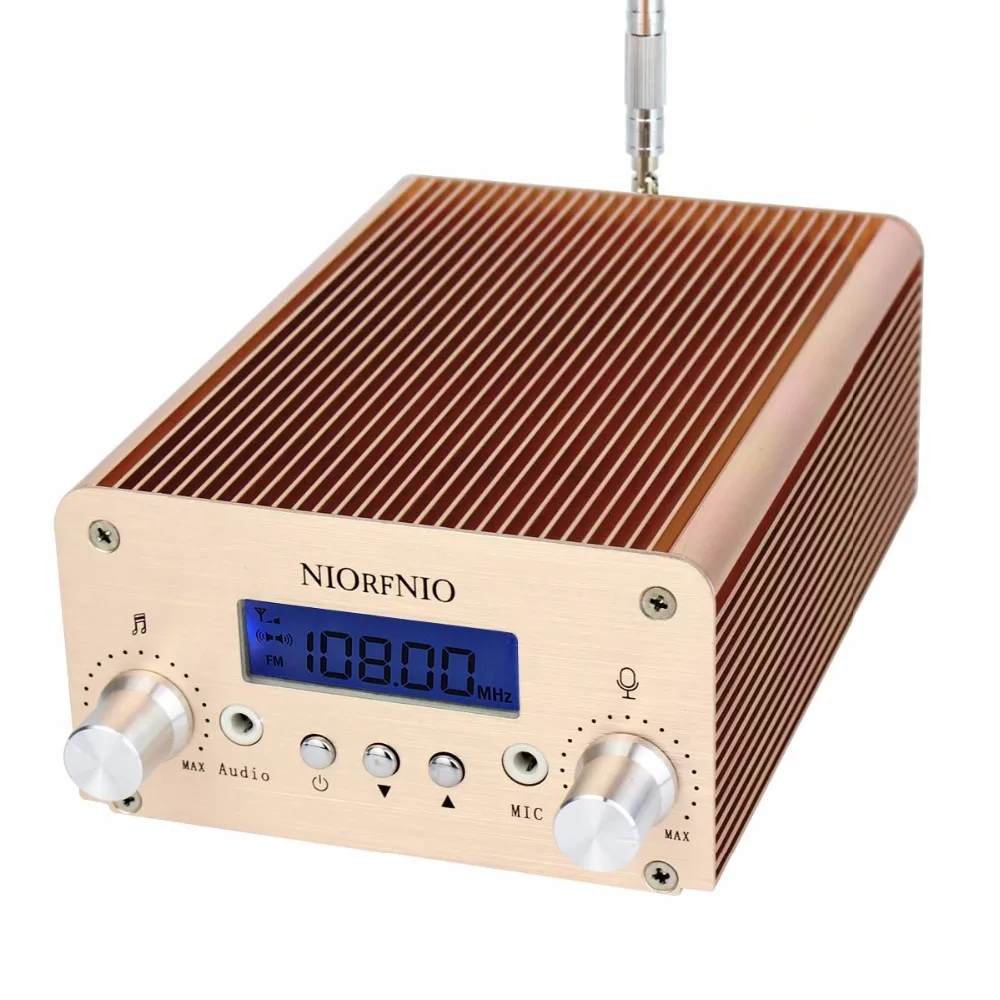 

1W/6W PLL FM Transmitter Mini Radio Stereo Station Bluetooth Wireless Broadcast + Power + Antenna Y4336J