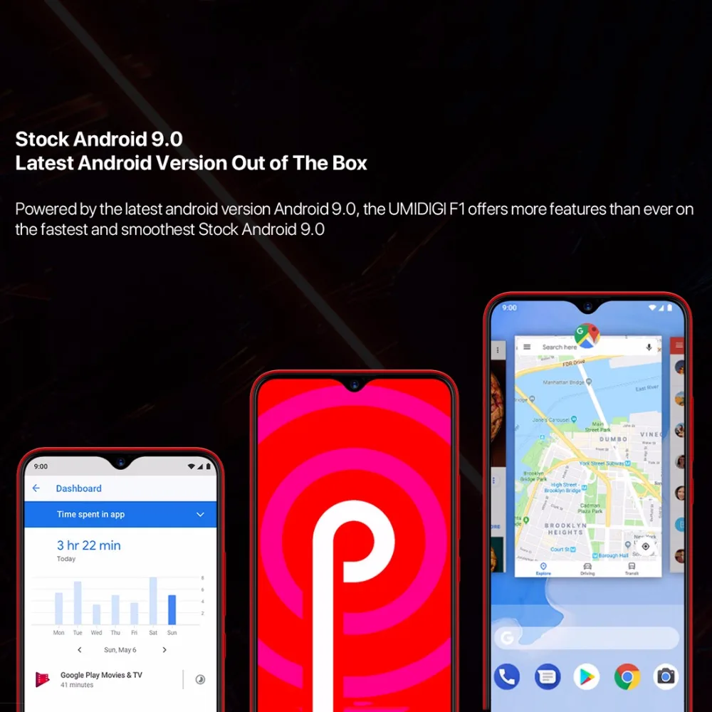 UMIDIGI F1 Android 9,0 128 Гб rom 4 Гб ram 6," FHD+ Helio P60 5150 мАч большая батарея 18 Вт Быстрая зарядка смартфон NFC 16 Мп+ 8 МП телефон