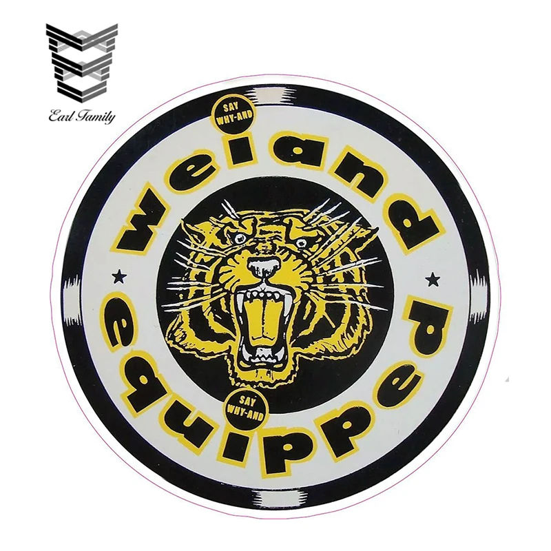 

EARLFAMILY 12cm X 12cm Weiand Equipped Car Styling Car Stickers Vinyl Decal Laptop Travel Bumper Waterproof Car Accessories