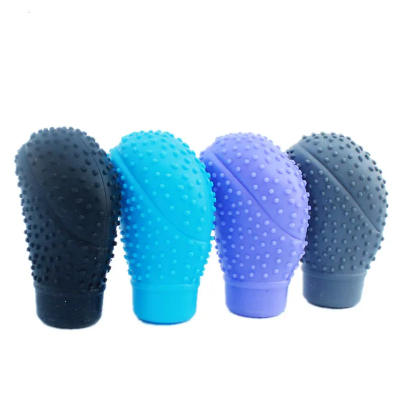 

Auto Manual Silicone Gear Shift Head Knob Cover Manual Handbrake Covers Sleeves Case Skin Protector Car Styling Accessories